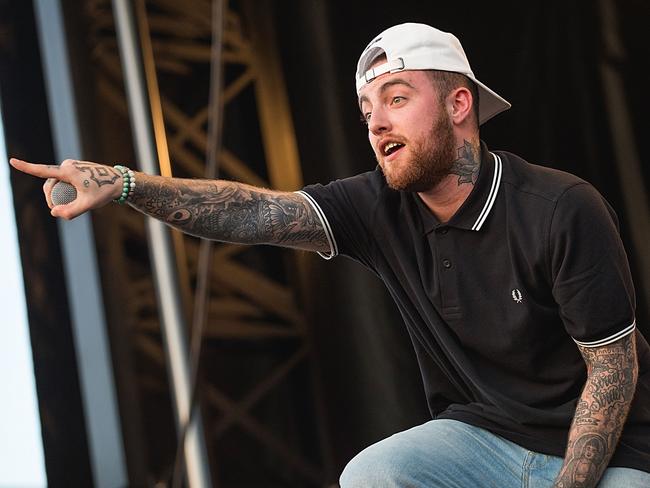 Rapper and record producer Mac Miller, 26, died of an overdose of cocaine, fentanyl, and alcohol in Los Angeles on September 7, 2018. Picture: Rick Kern/WireImage