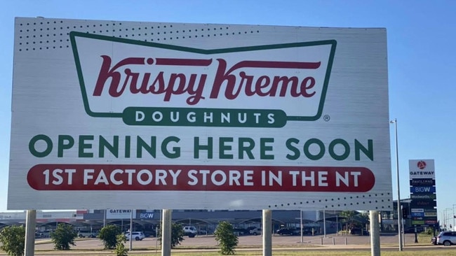 The Krispy Kreme Palmerston has been taken down.