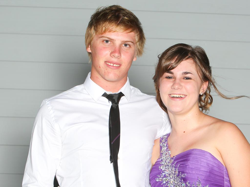 Ned Peterkin and Heather Kerley at the 2011 Kormilda College formal. Picture: SHANE EECEN / NT NEWS