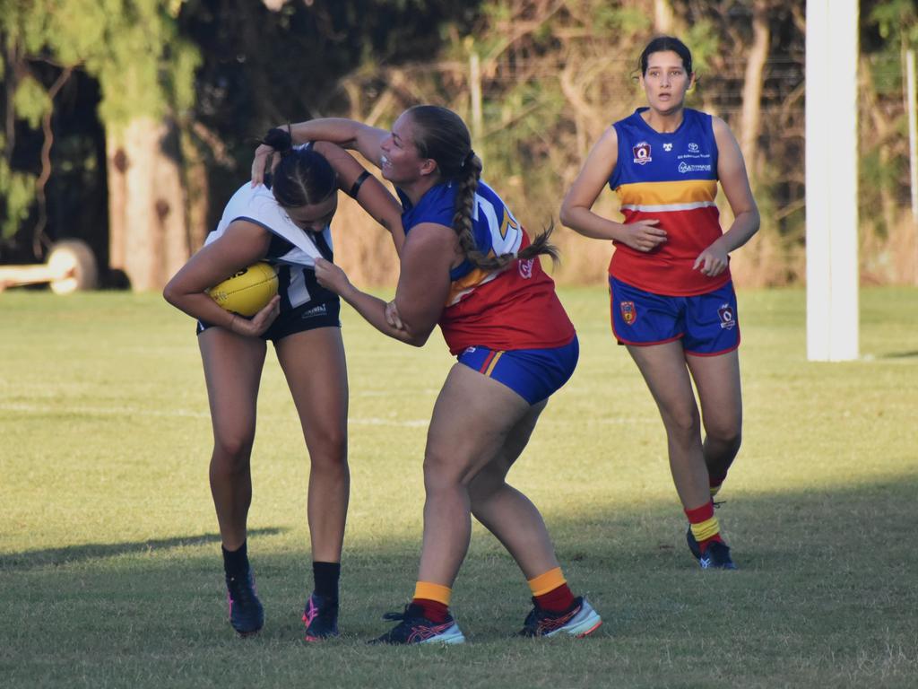 AFL Capricornia senior women, Round 1, Rockhampton Panthers versus Gladstone Suns, at Rockhampton Cricket Grounds on April 13, 2024.