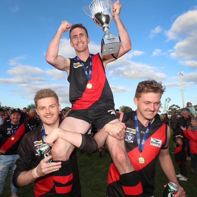 Waaia won this year’s Picola District grand final over host club Strathmerton. Picture: Yuri Kouzmin