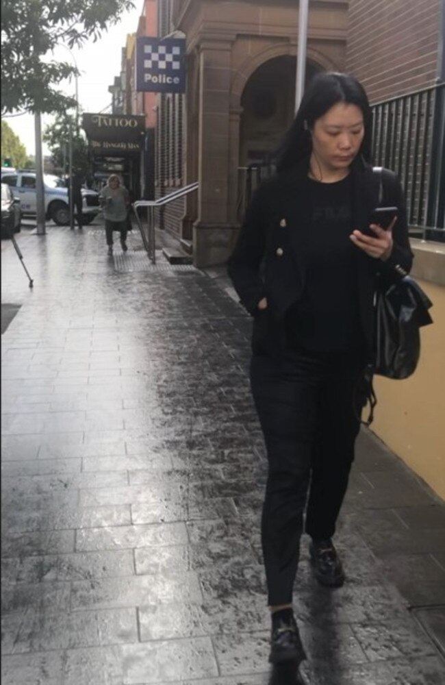 Jingjing Jin, 40, of Naremburn, outside Manly Local Court on Thursday. Picture: Manly Daily