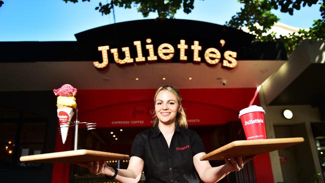 Enjoy an ice cream or coffee at Juliette's. Picture: Shae Beplate.