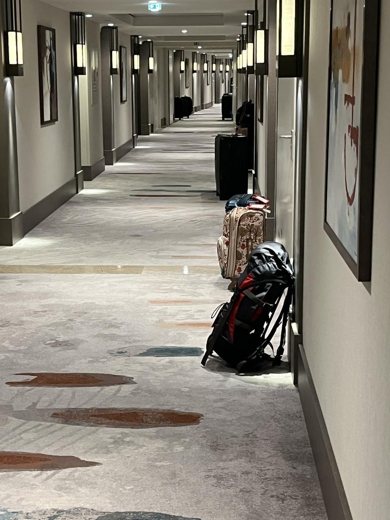 Don’t forget to leave your bags outside your hotel room, because you won’t be able to carry it on the bus on your own.