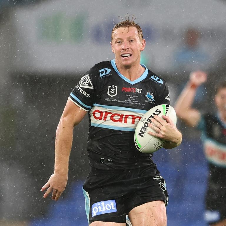 Lachlan Miller was with the Sharks in 2022. Picture: Chris Hyde/Getty Images