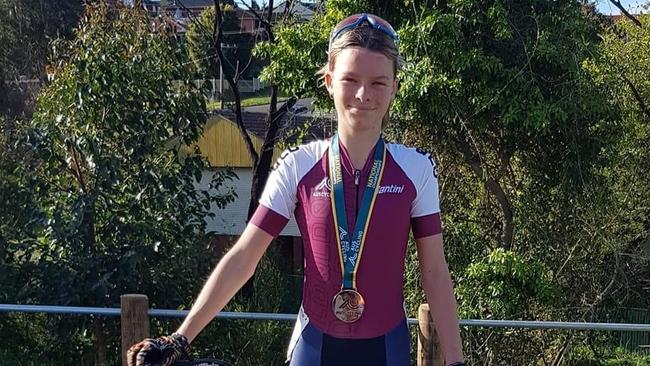 Cairns Cycling Club rider Chloe Buckley, 13, performed very well in debut AusCycling Junior Titles in the U15 Women division in Wollongong.