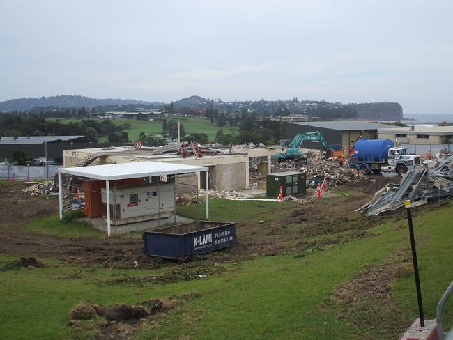 Mona Vale Hospital site during construction of new areas. Picture: Supplied