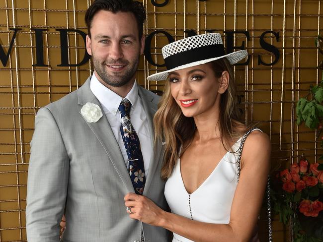 Jimmy and Nadia Bartel at the races in 2016. Picture: AAP Image/Julian Smith