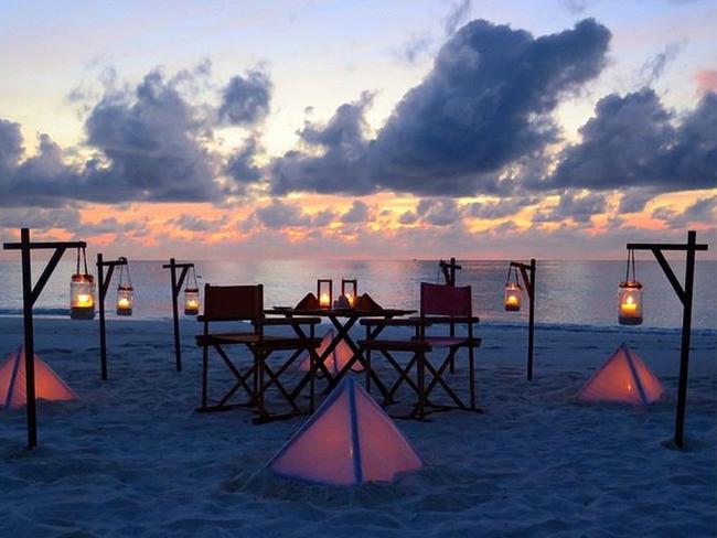 Maldives magic ... Lindy Klim laps up luxury in the Maldives while on holiday with hubby Michael. Picture: Instagram