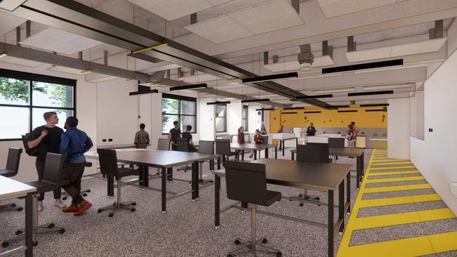 A 3D render of some of the $4m upgrade to the Cairns TAFE Advanced Manufacturing Lab that will include state-of-the-art training equipment and facilities to equip Queenslanders in the growing manufacturing industry. Picture: Supplied.