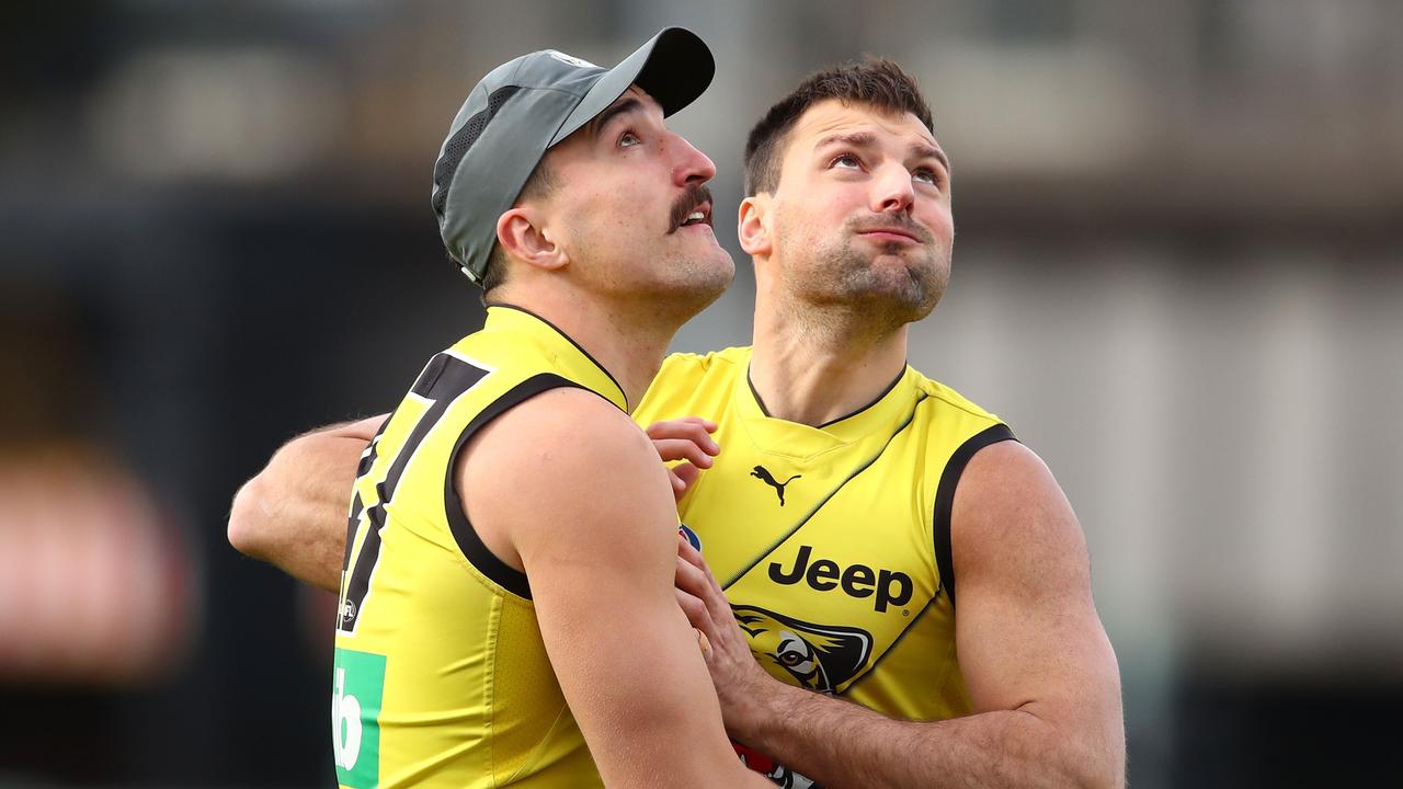 Ivan Soldo and Toby Nankervis could team-up against Brisbane. Photo: Scott Barbour/AAP Image.