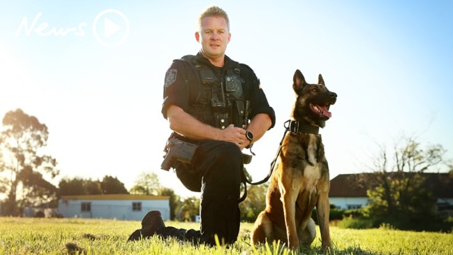 Police officer Dave Cole and his hero police dog