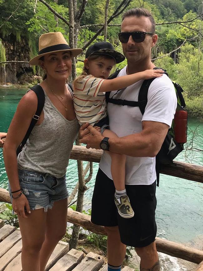 Willis and Michelle Bridges with their son.