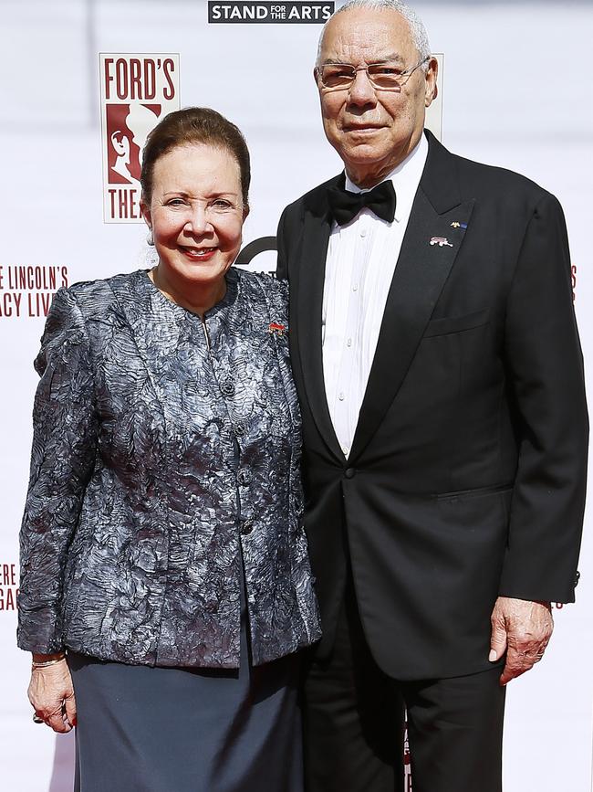 Colin and Alma Powell in 2019. Picture: Getty Images.