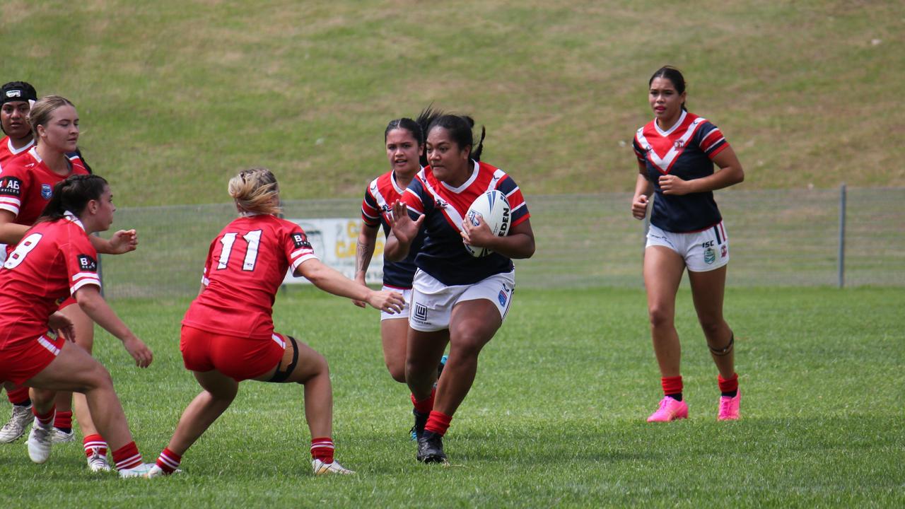 Eliza Lopamaua of the Sydney Roosters Tarsha Gale Cup side. Picture: Kevin Merrigan