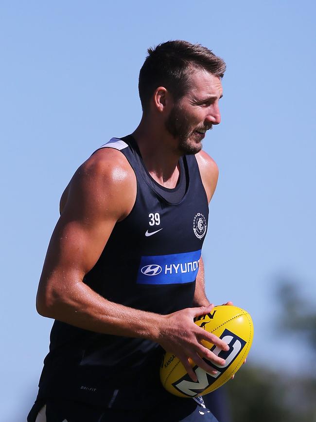 Dale Thomas during pre-season training in 2015 (Photo by Michael Dodge/Getty Images)