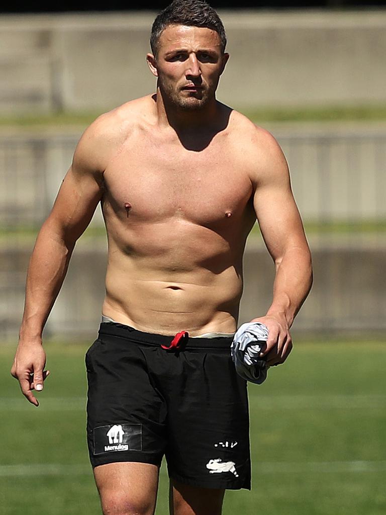 Burgess at Souths Sydney Rabbitohs training. Picture. Phil Hillyard