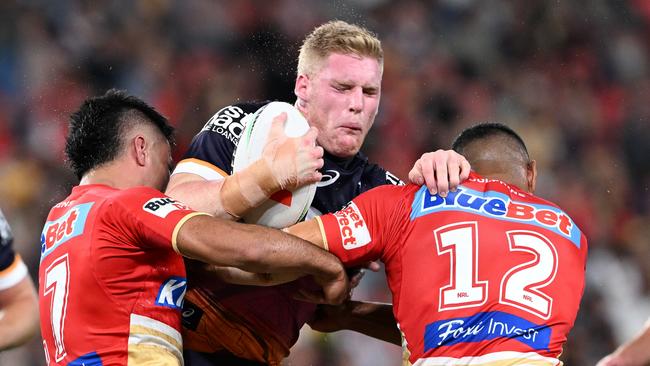 Thomas Flegler is back for the Broncos after there were initial fears that he could miss the rest of the year. Picture; Bradley Kanaris/Getty Images