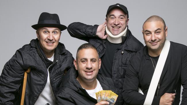 STRAIGHT OUTTA COMPO: Tahir Bilgic, George Kapiniaris, Rob Shehadie and Joe Avati. James Penlidis Photography.