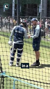 Scare sent through Aussie camp after Smith struck in nets