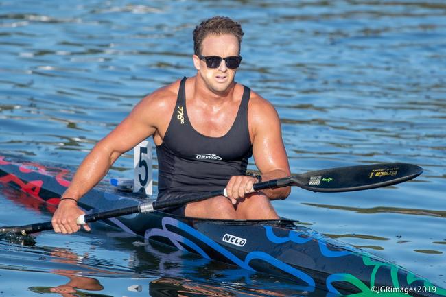 Lachlan Tame is in the K4 500m canoe sprint. Picture: Brodie Crawford-Jamie Troughton/ Describe Media