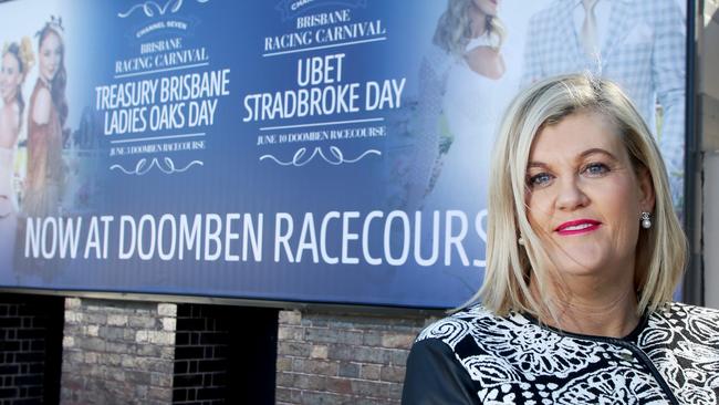 Traders along Racecourse Road feel they might lose trade from post-race partygoers as a result of Eagle Farm closing indefinitely. Racecourse Road Business Group president Kate Peereboom says it will be business as usual. Picture: Chris Higgins