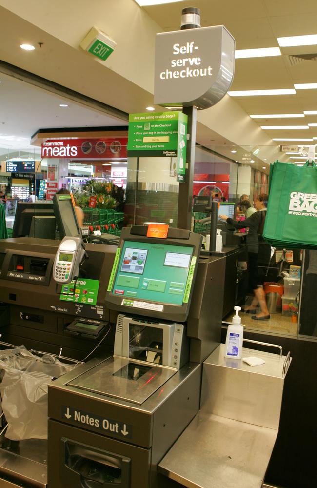 Woolworths shoppers furious at self serve with cameras over the top