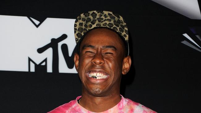 Tyler, The Creator poses in the press room during the 2011 MTV Video Music Awards at Nokia Theatre L.A. LIVE on August 28, 2011 in Los Angeles, California.