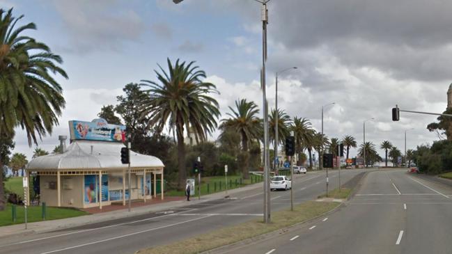 Mr MacKenzie, who crossed Jacka Boulevard near the ice cream kiosk, was returning from taking his four-month-old staffordshire terrier to the beach.