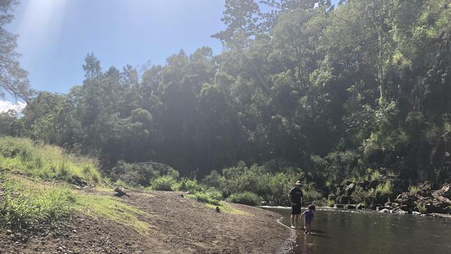 Engage in some family-friendly frolics in the freshwater at Running Creek. Picture: @jamieerickett