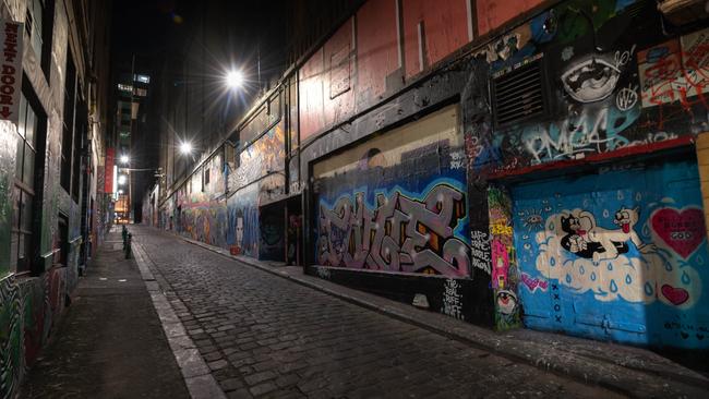 Melbourne’s Hosier Lane has become a street art hub.