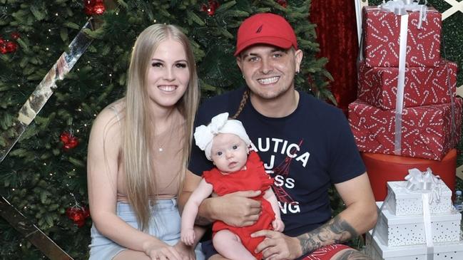 Trent Pedrana and his long-time partner Chloe Jackman are struggling to afford their new home and baby because of his hacked Instagram account.