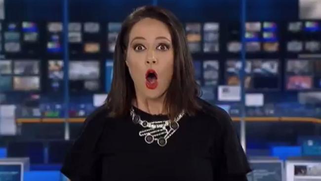ABC News 24 presenter Natasha Exelby provided an infamous live TV blooper in 2017