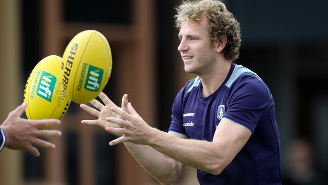 David Mundy at Fremantle training. Picture: Matt Turner