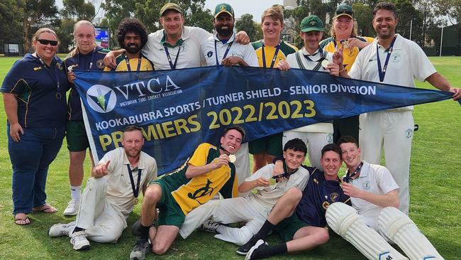 The victorious Yarraville Club. Picture: Ben Higgins