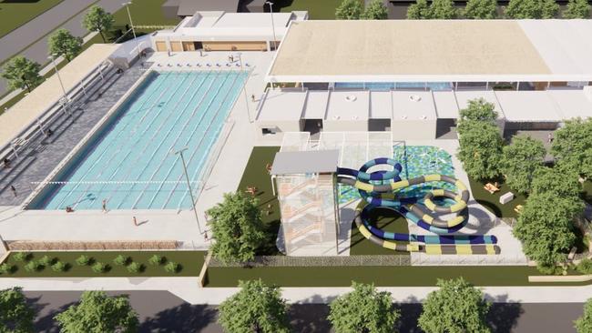 Port Macquarie aquatic centre concept drawings.