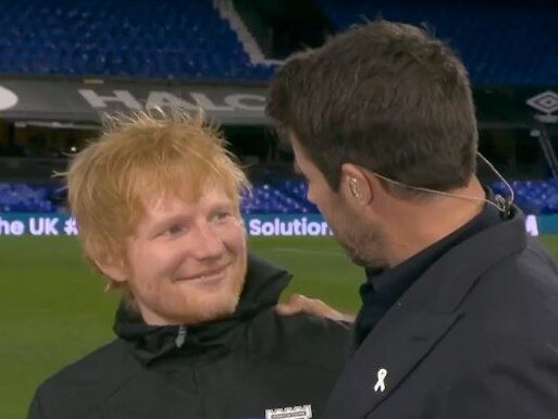 Ed Sheeran gatecrashed the interview.