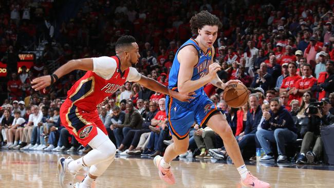 Josh Giddey will be making his Boomers tournament debut if he makes the final squad for the World Cup. Copyright 2023 NBAE (Photo by Layne Murdoch Jr./NBAE via Getty Images)