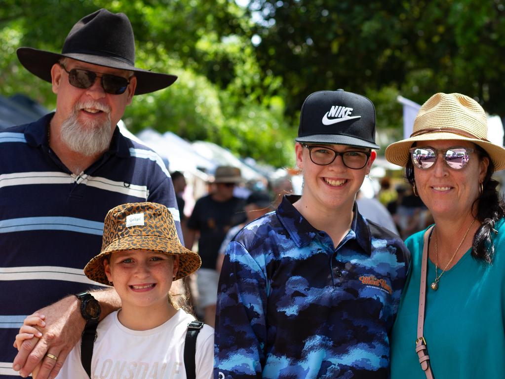 The Bobermine family at the Urangan Markets.