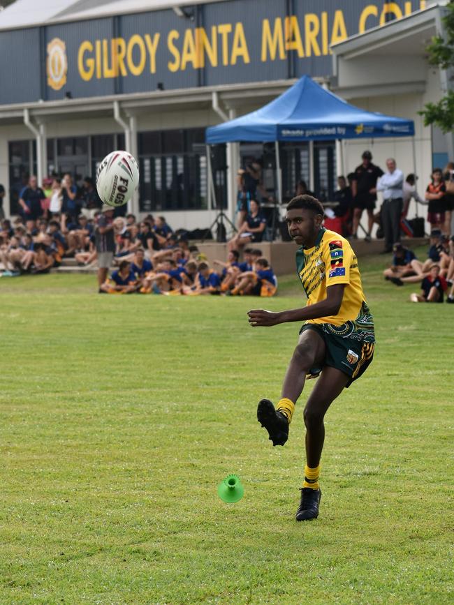 Photographs from the Will Murdoch Perpetual Shield. The annual U14 rugby league competition, in its second year, involved Gilroy Santa Maria College, Ingham State High School and St Teresa's Catholic College Abergowrie. Picture: Cameron Bates