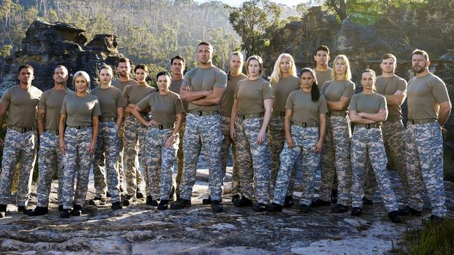 SAS Australia cast Sam Burgess, Mark Philippoussis, Jana Pittman, Manu Feildel, Koby Abberton, Brynne Edelsten, Pete Murray, Dan Ewing, Alicia Molik, Bonnie Anderson, Emma Husar, Erin Holland, Heath Shaw, Isabelle Cornish, Jessica Peris, Jett Kenny, John Steffensen and Kerri Pottharst.