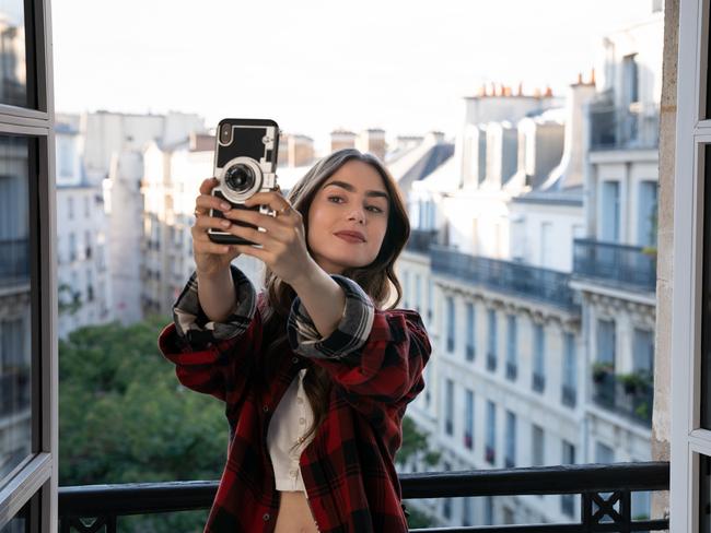 Lily Collins in Emily In Paris. Picture: Netflix