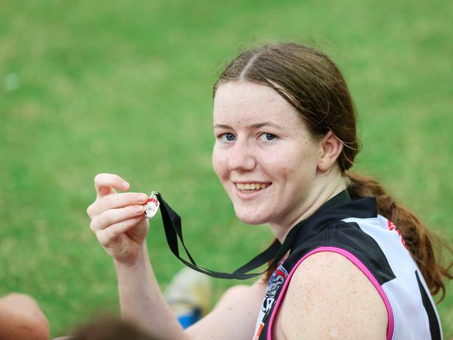 Grace Mulvahill wins player of the final as The Southern Districts Crocs defeat Waratah to take out the 2020 Womens League Grand Final.Picture GLENN CAMPBELL