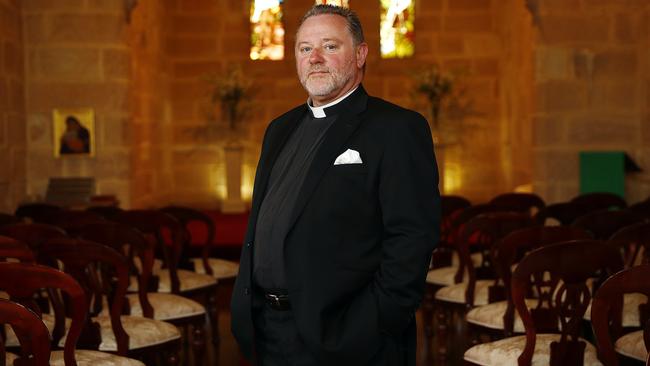 Father Rod Bower at Gosford Anglican Church. Picture: Sam Ruttyn