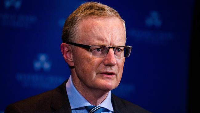 Reserve Bank governor Philip Lowe says the hit to growth is ‘expected to delay, but not derail, the recovery’. Picture: James Brickwood.