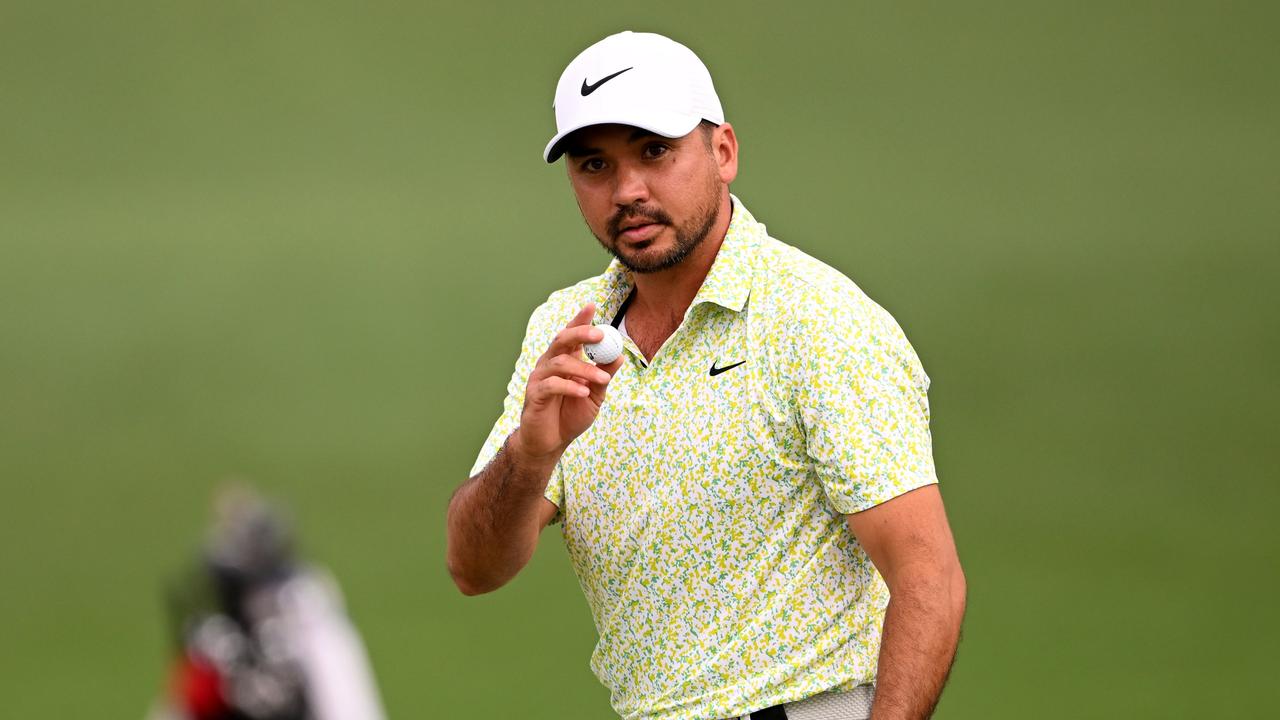 Jason Day fell apart after starting so well. (Photo by Ross Kinnaird/Getty Images)