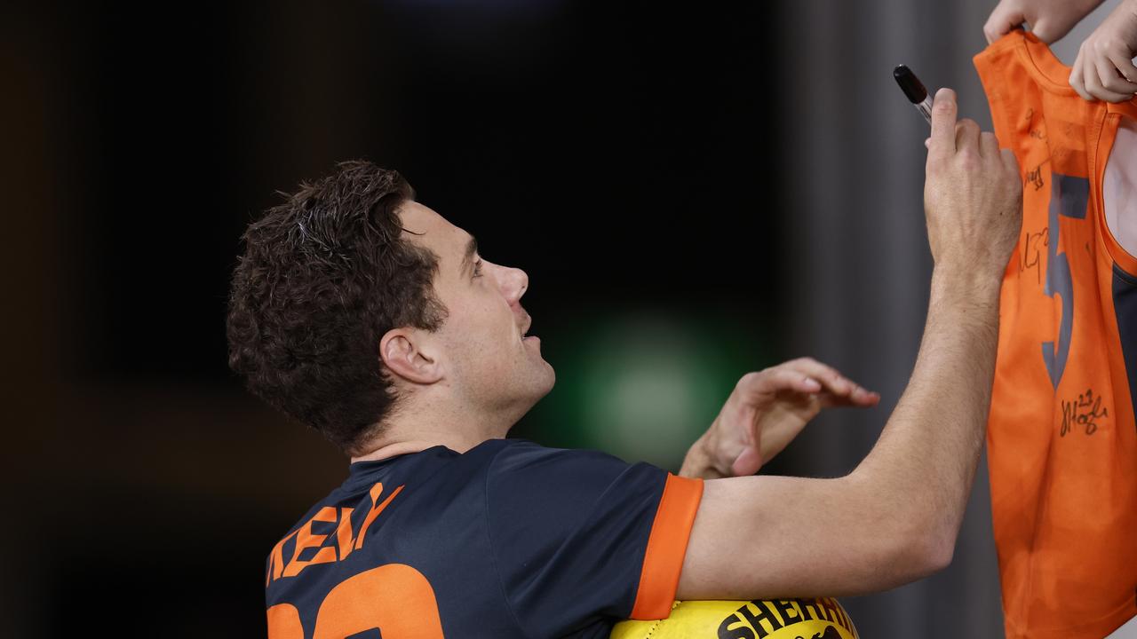 Josh Kelly is impressed with what Mark McVeigh has implemented since becoming the Giants’ caretaker coach. Picture: Getty Images