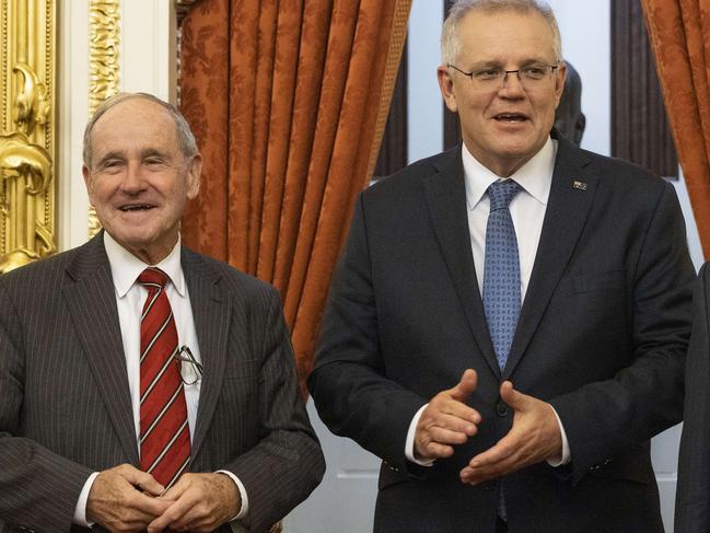 Republican senator. Jim Risch met former Australian prime minister Scott Morrison in September 2021. Photo: Kevin Dietsch/Getty Images