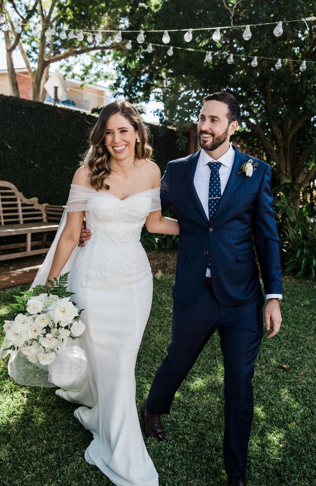 Wedding of Lucy Follent and Zachary Howarth. Picture: Anna Tomlinson