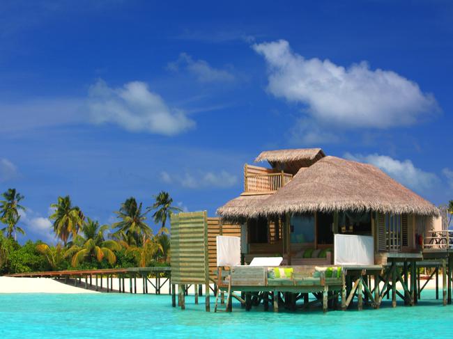 ESCAPE: MALDIVES .. Magdalena Rose story Villa over water